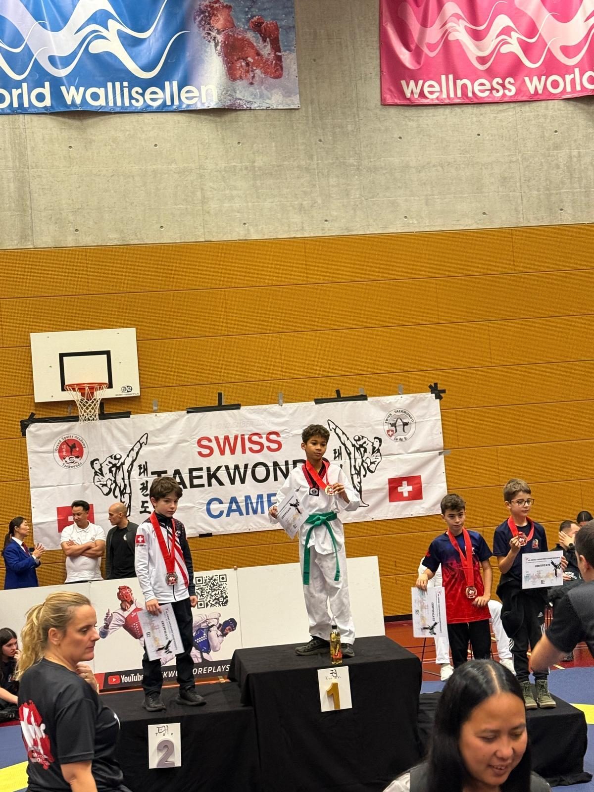 Mädchen Podest Taekwondo